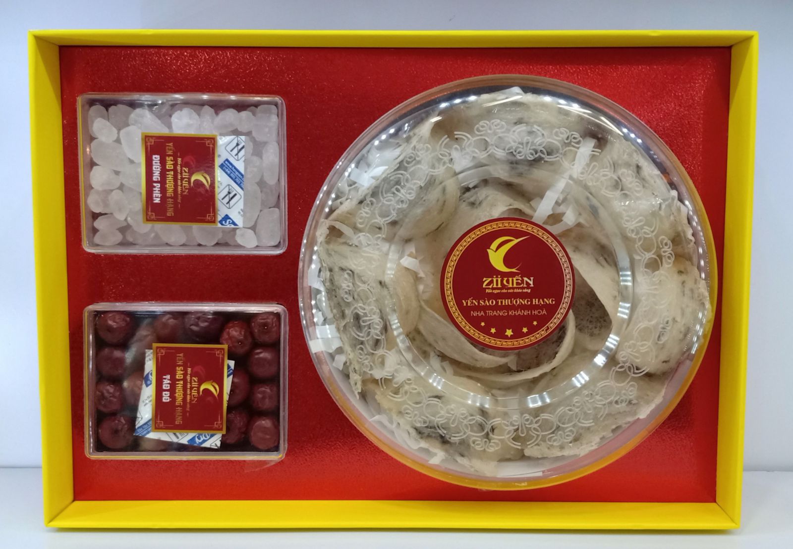 Yến trắng thô hộp biếu đẹp